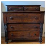 Folksy Pine Classical Chest w/ Glove Drawers