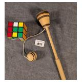 Rubik's Cube & Ball in Cup Toy