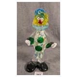 Murano Style Glass Clown Figurine