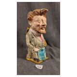 French Majolica Onnaing Political Pitcher Damaged