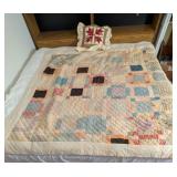 Quilt & Quilted Pillow
