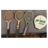 Vintage Tennis Racquets Prince & Wilson
