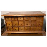 18 Drawer Tabletop Apothecary Cabinet