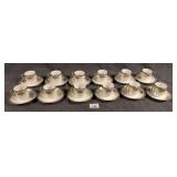 12 Noritake Grasmere Demitasse Cup & Saucers