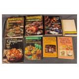 Eight Vintage Cookbooks