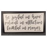 Romans 12:12 Wall Decor
