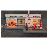 Danbury Mint 1950s Mobil Gas Station Bent Sign