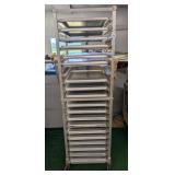 Bakers Rack with Trays Sheet Pan Rack