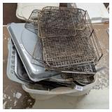 Group of Baking Racks and Pans