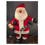 Nearly Life Size Plush Santa Figure