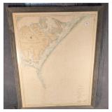 LARGE Outer Banks Map Portsmouth Island - Beaufort