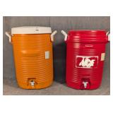 2 Beverage Coolers, 1 Without Lid