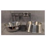 Elevated Dog Feeder & Dog Food Bowls Stainless