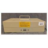 Combination Money Box w/ Paperwork