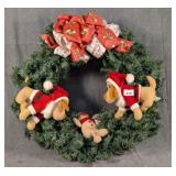 Christmas Dog Wreath