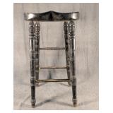 Black Painted Stool