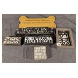 6 Dog Theme Wall Decor