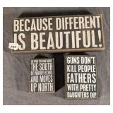 3 Primitives by Kathy Philips Wall Decor Signs