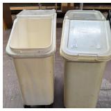 Two Dry Ingredient Storage Bins