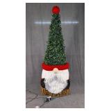Lighted Santa Gnome Topiary