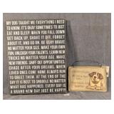 Two Pieces of Dog Theme Wall Decor