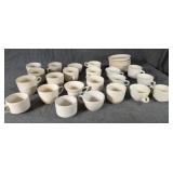 Large Group of American Dinnerware Cups & Saucers
