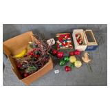 Box of Vintage Christmas Decor