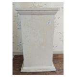 White Painted Wood Pedestal