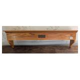 Oak Shelf fitted to hold scroll or door curtain
