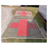 WWII US ARMY MEDICAL RED CROSS LARGE TENT