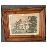 Pine Framed Print of Mount Vernon