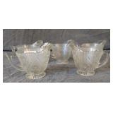 5 Iris & Herringbone Creamers