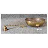 Brass Bowl & Candle Snuffer