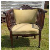 Antique Barrel Back Chair