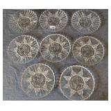 8 Glass Plates Federal Pioneer - some chips