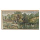 Edmund Darch Lewis Watercolor Landscape