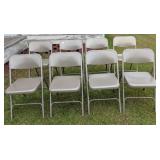 8 Metal Folding Chairs