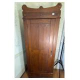 Late Victorian Oak Wardrobe or Linen Press