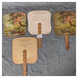 4 Vintage Robersonville NC Advertising Funeral Fan