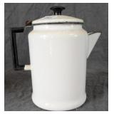 Enamel Ware Stove Top Coffee Percolator