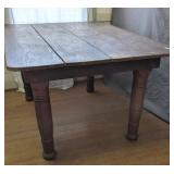 4 Board Turned Leg Farm Table