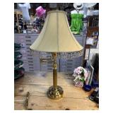 Heavy brass swing lamp