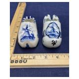 2 Delft Blue hand painted porcelain  ashtrays