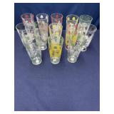 Vintage Colonial Williamsburg set of 13 glasses