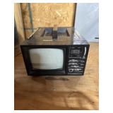Old deluxe portable TV untested