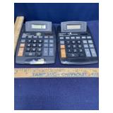 2 Big display calculators. One works. Other may
