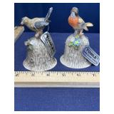 Pair TOWLE fine bone China bird bells