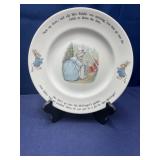 Wedgwood Beatrix Potter 9.5 inch plate with stand
