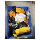 Box lot of assorted sports shorts, tops, etc.
