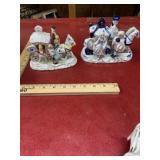 Mixed lot vintage Victorian style porcelain